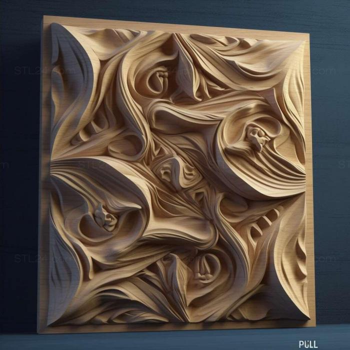 Patterns and decorations (stl Pulex 4, PATTERN_2724) 3D models for cnc